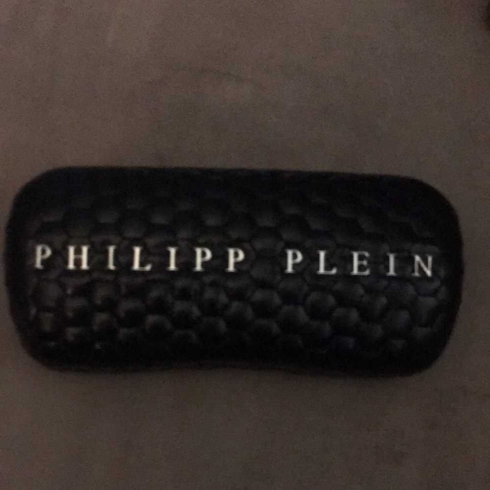 Phillip Plein eyeglass/sunglass case. New. Including cleaning cloth